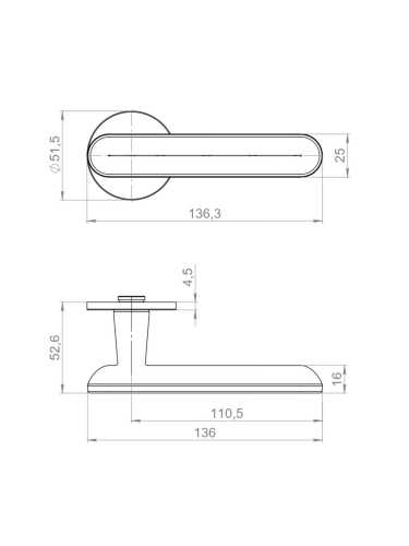 Ручка Armadillo (Армадилло) раздельная R.YM.FRAPPE AC-9 медь