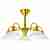 Потолочная люстра N-Light P-809 P-809/5B satin gold