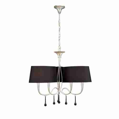 Подвесная люстра Mantra Paola Painted Silver 3530