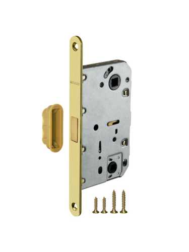 Комплект: Ручки Armadillo Libra LD26-1SG/GP-4+Завертка+Магн замок и Петли Fuaro/матов золото/золото