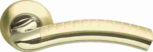 Комплект на 4 двери - Ручка дверная межкомнатная Armadillo Libra LD26-1SG/GP-4 матовое золото/золото