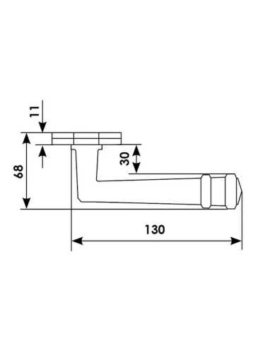 Ручка дверная Morelli Luxury CHAMPS-ELISEES Y OSA, цвет - матовое золото
