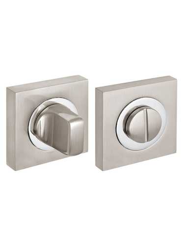 Ручка дверная Fuaro (Фуаро) межкомнатная K.KM52.ROCK (ROCK KM) SN/CP-3 матовый никель/хром  Набор 4