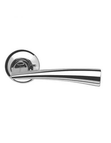 Комплект: Ручки Armadillo Columba LD80-1CP-8+Завертка+Бесшумный замок Fuaro/полированный хром