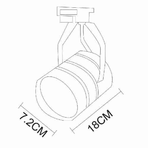 Трековый светильник Artelamp Cinto A2707PL-1BK