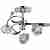 Потолочная люстра N-Light 91713 09 1713 0113 03 chrome + black chrome
