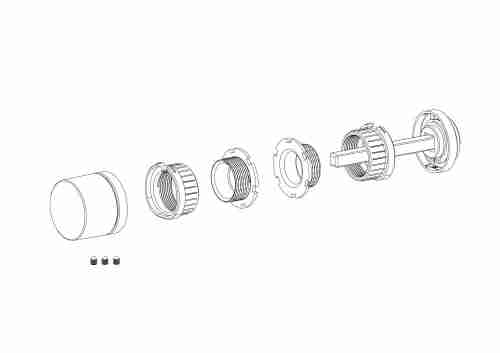 Завертка дверная сантехническая BK6.R.ART30 BL-26 черный