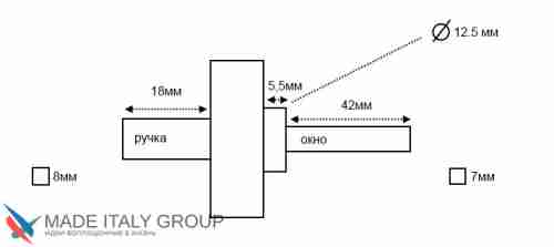 Ручка оконная Venezia "ANAFESTO" FW полированная латунь