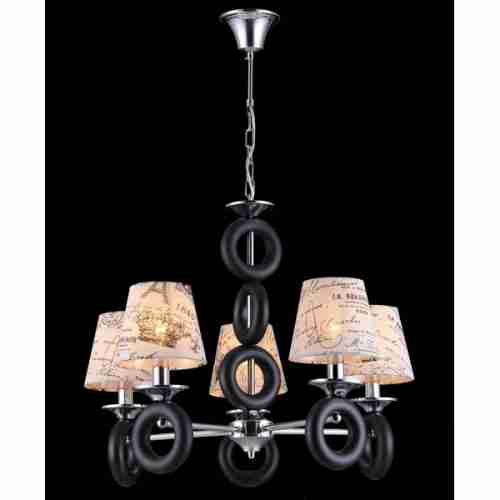 Люстра подвесная Natali Kovaltseva 11442/5C CHROME, WENGE