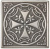 Вставка Moneli Decor Barro-co Art Taco Amalfi Plata 5х5
