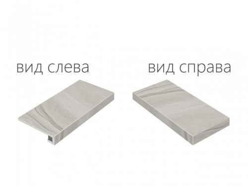Керамогранит Italon Wonder Графит угл правая натур. рет. ступень 33х60