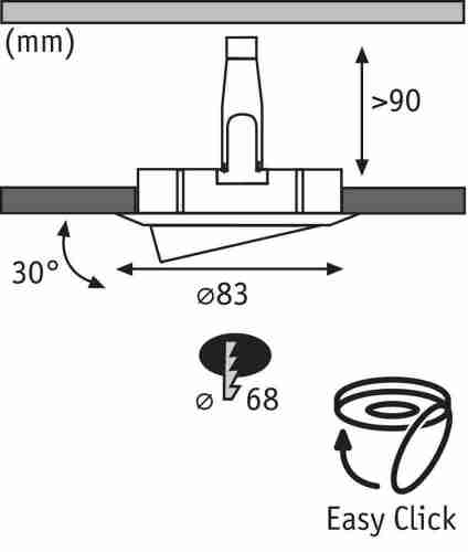 Встраиваемый светильник Paulmann Downlights Premium Line 98878