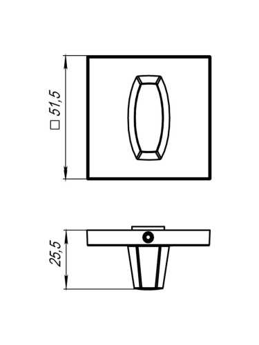 Комплект: Ручки Armadillo MORI USS AB-7 + Завертка BK6.K.USS52 AB-7 бронза