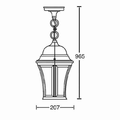 Уличный подвесной светильник Oasis Light 91305L 91305L Gb