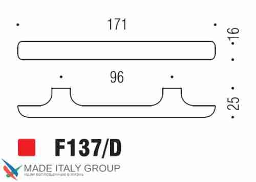 Ручка скоба модерн COLOMBO DESIGN F137D-NM матовый черный 96 мм