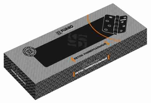 Комплект 8 шт. - Петля Fuaro (Фуаро) универсальная IN4400U-R10 SN (4BB-R10 100x75x2,5) мат. никель