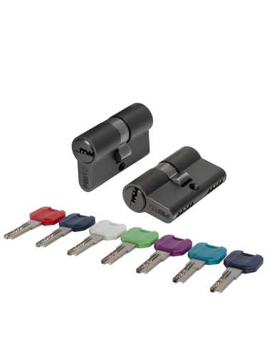 Цилиндровый Punto (Пунто) механизм MaxPro7000Key 52mm (21+10+21) BL черный 7key