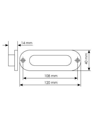 Ручка для раздвижных дверей Morelli MHS120 BL, цвет черный, ЦАМ