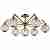 Потолочная люстра N-Light 917 917-07-53 antique brass + white crystal