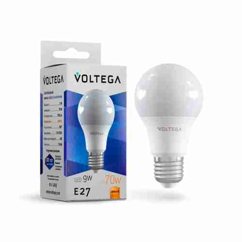 Лампа светодиодная Voltega E27 9W 2800К матовая VG2-A2E27warm9W 8343