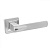 Ручка раздельная дверная CODE DECO H-22110-A-CRM матовый хром