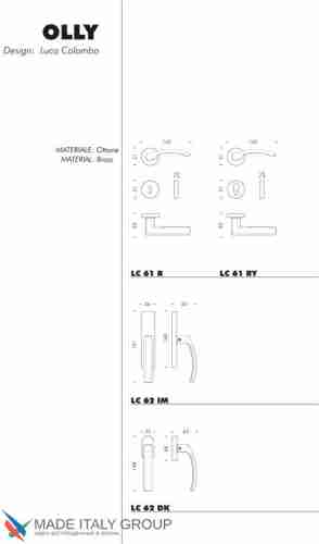 Дверная ручка на круглом основании COLOMBO Olly LC61RSB-CM матовый хром