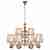Подвесная люстра iLamp Brooklyn P2401-8+4 Nickel Подвесная люстра iLamp Brooklyn P2401-8+4 Nickel