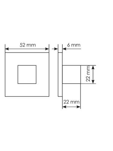 Комплект дверных ручек Morelli MH-54-S6 BL с заверткой MH-WC-S6 BL + замок M1895 BL, цвет черный