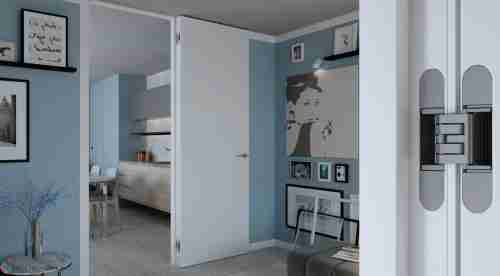 Kubica HYBRID 6360 38 BR петля скрытая универсальная асимметричная, цвет БРОНЗА (60 kg)