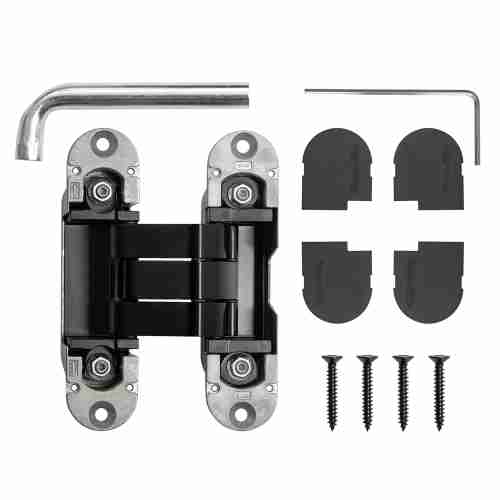 Комплект 8 шт. - Петля Armadillo (Армадилло) скрытой установки U3D8000.VPG BL черный TECH