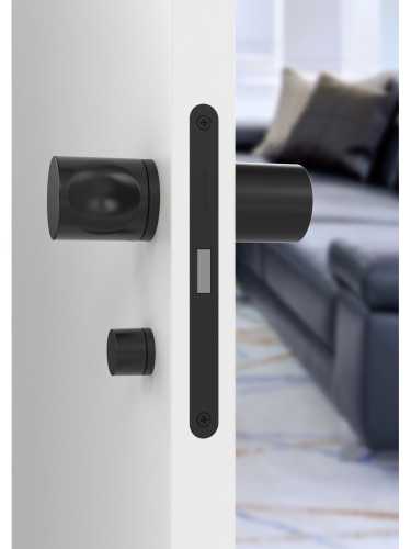 Ручка дверная Armadillo (Армадилло) межкомнатная R.ART52.BALANCE BL-26 черный  Набор 7