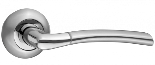 Ручки дверные RENZ INDH 38-08 SC/CP Капри хром матовый/хром блестящий