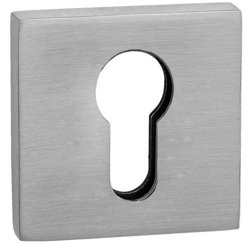 Накладка квадратная на цилиндр RENZ INET 03 SSC супер сатин хром