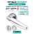 Ручка дверная межкомнатная Armadillo R.URB52.ARC CP/White-14 хром/белый с Заверткой BK6.R.URB52 СР-8