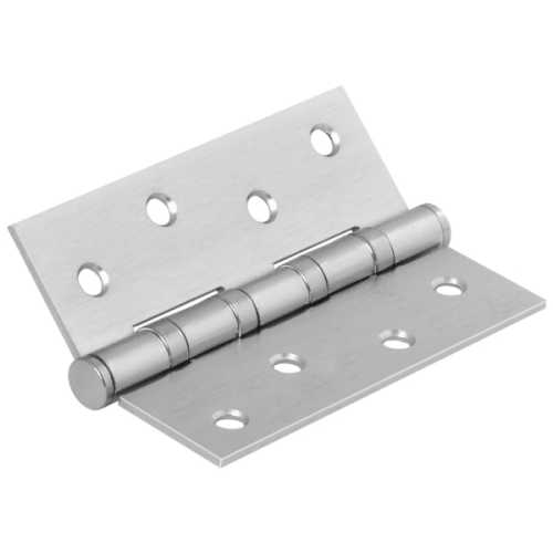 Комплект 8 шт. - Петля Fuaro (Фуаро) универсальная IN4400U SSC (4BB 100x75x2,5) сатинированный хром