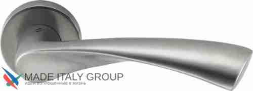 Дверная ручка на круглом основании COLOMBO Flessa CB51RSB-NI матовый никель