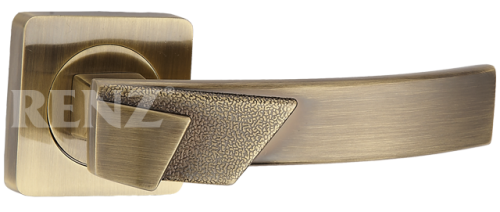 Ручки дверные RENZ INDH 71-02 AB Лари бронза античная