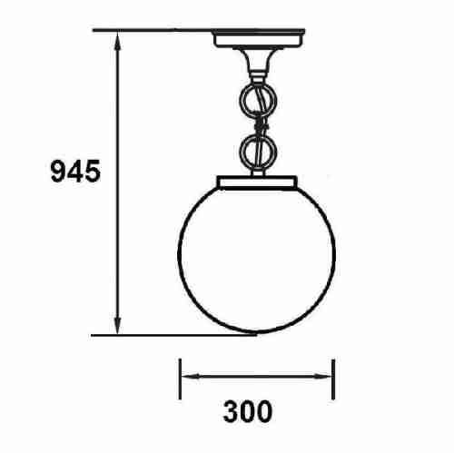 Уличный подвесной светильник Oasis Light 88205L 88205L Bl