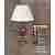 Интерьерная настольная лампа Riperlamp 201R/1 AY COBALT/GARNET CERAM. - CREAM SHADE