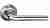Ручка дверная межкомнатная Bussare Lindo A-34-10 Chrome/S.Chrome хром/матовый хром