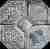 Керамогранит Infinity Ceramic Tiles Courchevel Azul напольная 27х27