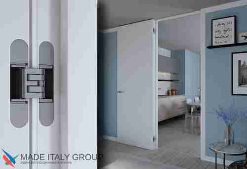 Kubica HYBRID 6360 38 BR петля скрытая универсальная асимметричная, цвет БРОНЗА (60 kg)