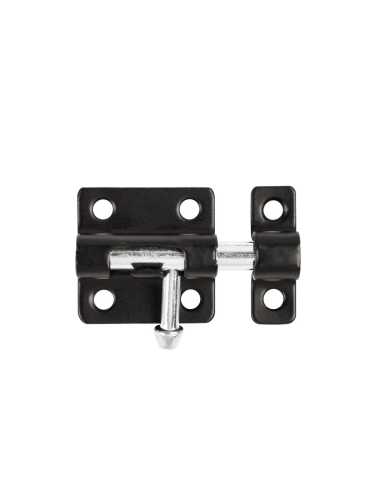 Шпингалет Ajax (Аякс) мебельный металлический SPD40х30 BL черный