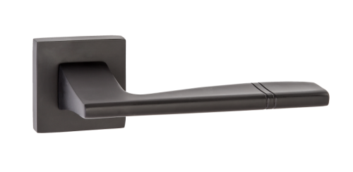 Ручки дверные RENZ INDH 72-03 MBN Риволи матовый черный никель