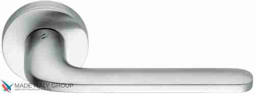 Дверная ручка на круглом основании COLOMBO Roboquattro ID41RSB-CM матовый хром