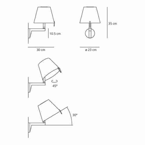 Бра Artemide Melampo 0721020A