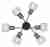 Потолочная люстра Globo Argusto 54013-6D