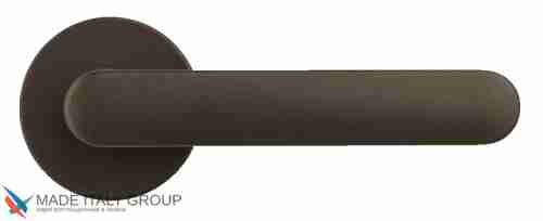 Дверная ручка на круглом основании COLOMBO ONE CC11RSB-C02 матовый коричневый