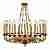 Подвесная люстра iLamp Louvre MD8551-30 GD