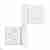 143BO032D_Q Петля накладная без врезки ALDEGHI 32x35 матовый белый ЛЕВАЯ